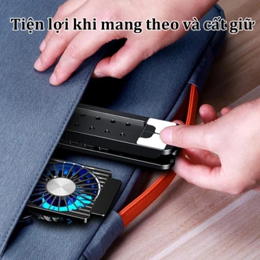 Đế tản nhiệt laptop MCbook – Làm mát nhanh, đèn LED, quạt chống ồn 7 mức, giảm còn 227k 7