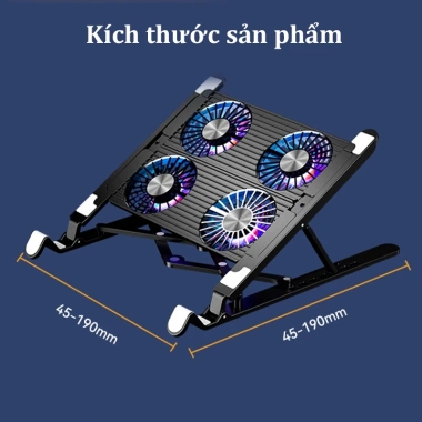 Đế tản nhiệt laptop MCbook – Làm mát nhanh, đèn LED, quạt chống ồn 7 mức, giảm còn 227k 8