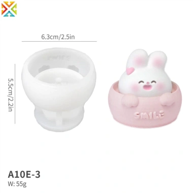 Dễ Thương Ấm Trà Thỏ Khuôn Silicon DIY Nến Thơm Hương Thơm Giá 79.837 VND