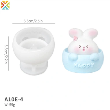 Dễ Thương Ấm Trà Thỏ Khuôn Silicon DIY Nến Thơm Hương Thơm Giá 79.837 VND