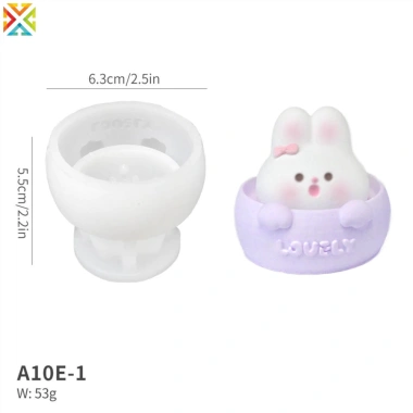 Dễ Thương Ấm Trà Thỏ Khuôn Silicon DIY Nến Thơm Hương Thơm Giá 79.837 VND
