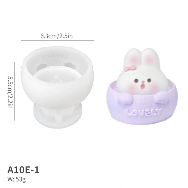 Dễ Thương Ấm Trà Thỏ Khuôn Silicon DIY Nến Thơm Hương Thơm Giá 79.837 VND
