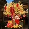 Deal Hot Tranh Dán Cửa Tết Thần Tài Cây Tài Lộc 60x70cm - Phát Tài Giá 125k 5