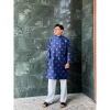 Deal Mở Bán Áo Dài Nam Cách Tân Hoạ Tiết Ô Vuông Ánh Kim, Đứng Phom Chuẩn Dáng 2H Unisex - 345.000 2
