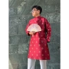 Deal Mở Bán Áo Dài Nam Cách Tân Hoạ Tiết Ô Vuông Ánh Kim, Đứng Phom Chuẩn Dáng 2H Unisex - 345.000 4