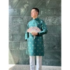 Deal Mở Bán Áo Dài Nam Cách Tân Hoạ Tiết Ô Vuông Ánh Kim, Đứng Phom Chuẩn Dáng 2H Unisex - 345.000 8