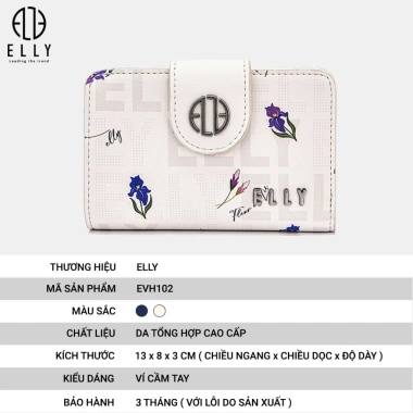 Deal sang chảnh: Ví da nữ thời trang Elly EVH102 – Giá 449.250₫, giảm 21% 3