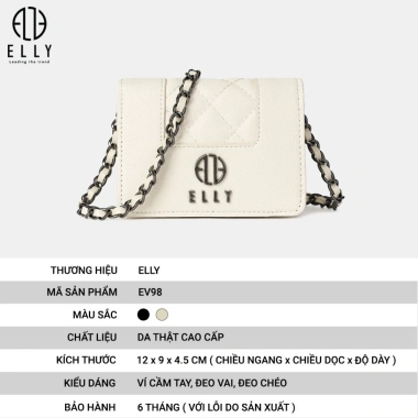 Deal sang chảnh: Ví nữ cao cấp da thật ELLY EV98 giảm còn 899.250 dong 2