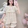 Deal Tết Bộ Đồ Ngủ Nữ JUSOKA Pijama Đũi Mây Siêu Mềm Mịn Thoải Mái DU21 Giá 189k 6