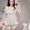 Deal Tết Bộ Đồ Ngủ Nữ JUSOKA Pijama Đũi Mây Siêu Mềm Mịn Thoải Mái DU21 Giá 189k 7
