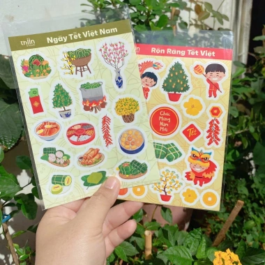 Decal Chống Nước Ngày Tết Việt Nam – Hình Bánh Tét, Chưng Mài, Đáo Dán Sổ, Vali, Laptop – Giá 20.000 VND 6