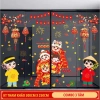 Decal dán kính Tết 2.026 chữ Việt, cành đào hũ tiền tài lộc Bính Ngọ - in 2 mặt, tĩnh điện, chỉ 50.000₫ 8