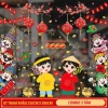 Decal dán kính Tết 2.026 chữ Việt, cành đào hũ tiền tài lộc Bính Ngọ - in 2 mặt, tĩnh điện, chỉ 50.000₫ 9
