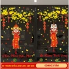 Decal Dán Kính Tết 2.026 Combo Giảm Giá 55k - Cành Đào Tài Lộc, Câu Đối Vạn Sự Như Ý, Trống Phúc Lộc, Tranh Tết 9