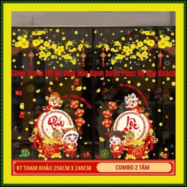 Decal Dán Kính Tết 2.026 - Tranh Tết Trang Trí Cửa Kính Không Keo, Cành Đào Mai, Quạt, Trống, Chữ VIỆT - Giá 39.000đ 1 Decal Dán Kính Tết 2.026 - Tranh Tết Trang Trí Cửa Kính Không Keo, Cành Đào Mai, Quạt, Trống, Chữ VIỆT - Giá 39.000đ 1
