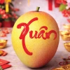 Decal Dán Trái Cây Tết Sỉ - Câu Chúc Tết Xinh Tươi, Chống Nước, Bền, Nhỏ 34k 3