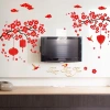 Decal dán tường hoa đào đỏ - Trang trí Tết 2.024, giảm giá 45.000đ, chất lượng cao, dễ dán 3