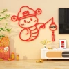 Decal dán tường mica đôi mèo thần tài - Trang trí Tết, hút tài lộc may mắn, 135.350₫ 3