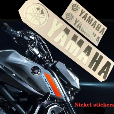 Decal Fender Yamaha 3M Nickel Chống Bùn - Logo Huy Hiệu Trang Trí Xe Máy