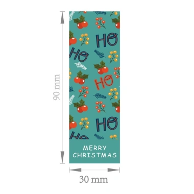 Decal Giáng Sinh 30 tem 3x9cm TE31 - Noel dán hộp quà tặng, niêm phong bao bì, giảm giá 32.230₫ 5