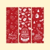 Decal Giáng Sinh 30 tem 3x9cm TE31 - Noel dán hộp quà tặng, niêm phong bao bì, giảm giá 32.230₫ 6