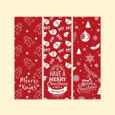 Decal Giáng Sinh 30 tem 3x9cm TE31 - Noel dán hộp quà tặng, niêm phong bao bì, giảm giá 32.230₫ 6