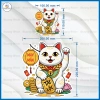 Decal Mèo Thần Tài Chiêu Tài - Phong Thủy Kinh Doanh, Dán Cửa Hàng Thu Hút Tài Lộc 10k 3