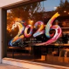 Decal Năm Ngựa 2.026 Dán Kính Trang Trí Tết 80x40cm Không Keo Cao Cấp – Giá chỉ 50.000₫ 3