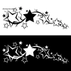 Decal Ngôi Sao Sáng Phản Quang Dán Cửa Sổ Xe Ô Tô, Xe Máy, Xe Tải - Trang Trí Bảo Vệ 5