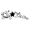Decal Ngôi Sao Sáng Phản Quang Dán Cửa Sổ Xe Ô Tô, Xe Máy, Xe Tải - Trang Trí Bảo Vệ 6