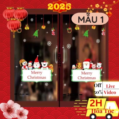 Decal Noel Trang Trí Giáng Sinh 2 Mặt Màu Tĩnh Điện Dễ Gỡ Không Thấm Nước 19.000đ 10 Decal Noel Trang Trí Giáng Sinh 2 Mặt Màu Tĩnh Điện Dễ Gỡ Không Thấm Nước 19.000đ 10