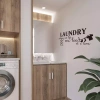 Decal phòng giặt rửa khô nghệ thuật - Trang trí nhà, máy giặt, máy sấy, ký hiệu 6