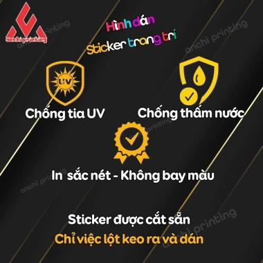 Decal Sticker Mèo Thần Tài May Mắn Dán Cửa Kính Tường - ANCHI 9.600₫ 6