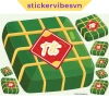 Decal Sticker Tết Holiday Bánh Chưng Cute STE30 Dán Kính, Cửa Hàng, Nhà Cửa 48k 2