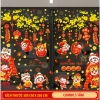 Decal Tết 2.025 combo mẫu dán kính hít tĩnh điện trang trí năm mới chỉ 98.000đ 9