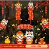 Decal Tết 2.026 2 mặt trang trí cửa kính - Hít tĩnh điện không keo, dán xịt nước đơn giản 8