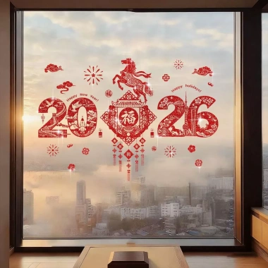 Decal Tết 2.026 - Hình Dán Con Rắn, Hoa Đào, Hoa Mai, Lồng Đèn | Giá Sale 38.250 VND
