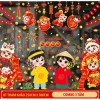 Decal Tết 2.026 trang trí cửa kính tĩnh điện - Thiết kế rực rỡ, giảm còn 77.000₫ 3