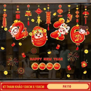 Decal tết CHỮ VIỆT 2 mặt dán kính tĩnh điện - Trang trí năm mới 2.026 giá 65k 5 Decal tết CHỮ VIỆT 2 mặt dán kính tĩnh điện - Trang trí năm mới 2.026 giá 65k 5