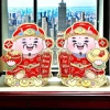 DECAL TẾT Dán Cửa Kính 2 Ông Thần Tài Mừng Năm Mới - Trang Trí Kính Tết 99k