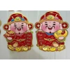DECAL TẾT Dán Cửa Kính 2 Ông Thần Tài Mừng Năm Mới - Trang Trí Kính Tết 99k 4