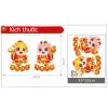 Decal Tết Hít Tĩnh Điện Dán Kính 2 Tiểu Long Cầm Bánh Bao & Cam - In Sắc Nét, Chống Thấm Nước, Giá Siêu Ưu Đãi 59k 7