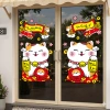 Decal Tết Hít Tĩnh Điện Mèo Thần Tài Cầm Vàng - Trang trí cửa kính giá ưu đãi 65k 3