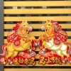 Decal Tết Ngựa Lông Song Mã Đỏ Vàng - Trang Trí Cửa, Khai Trương, Hút Tài Lộc Thịnh Phát 90k