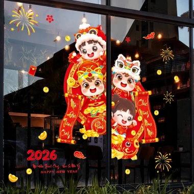 Decal Tết Tiếng Việt 2.026 Hít Tĩnh Điện - Trang Trí Cửa Kính, Túi Tiền May Mắn 60x90cm Giá Ưu Đãi 55.000đ 4