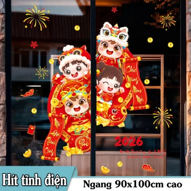 Decal Tết Tiếng Việt 2.026 Hít Tĩnh Điện - Trang Trí Cửa Kính, Túi Tiền May Mắn 60x90cm Giá Ưu Đãi 55.000đ 8