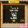 Decal Trang Trí Kính Vui Tết Sum Vầy Tài Lộc - Dành cho Quán Cà Phê & Nhà Hàng, Giá ưu đãi 234.500đ - Hana Decals
