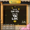 Decal Trang Trí Kính Vui Tết Sum Vầy Tài Lộc - Dành cho Quán Cà Phê & Nhà Hàng, Giá ưu đãi 234.500đ - Hana Decals 6