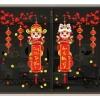 Decal trang trí Tết 2.026 - Hình dán lồng đèn, hoa đào, cam táo - 53.750₫