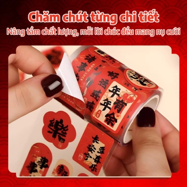 Decal Trang Trí Tết 2.026 Năm Ngọ – Sticker Màu Đỏ Ép Kim, Dùng Bao Lì Xì Quà, Giá 7.200đ 8 Decal Trang Trí Tết 2.026 Năm Ngọ – Sticker Màu Đỏ Ép Kim, Dùng Bao Lì Xì Quà, Giá 7.200đ 8